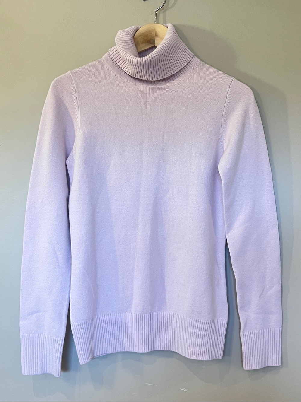 French Connection Lilac Turtleneck Sweater Women's Medium Soft Knit - Picture 3 of 8